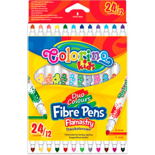 Colorino obojstranné popisovače 12 / 24 farieb