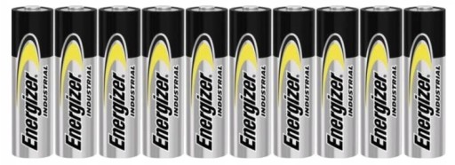 10x AA alkalická batéria 10ks. Priemyselné batérie Energizer 1,5V LR6 LR06