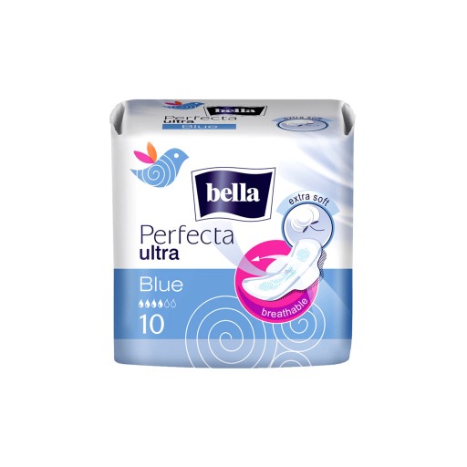 Bella Perfecta Ultra Blue hygienické vložky s krídelkami 10 ks.