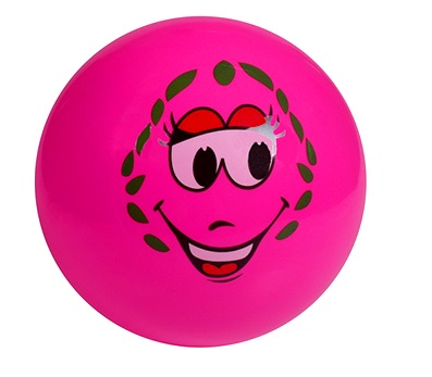 24 cm VEĽKÁ GUMOVÁ FAREBNÁ loptička DO HRY SMILE 4093