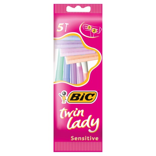 Jednorazový holiaci strojček Bic, 5 ks TWIN LADY