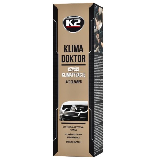 K2 KLIMA DOKTOR 500 ML Pena na čistenie klimatizácie a odstraňovanie plesní