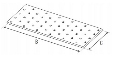 Dierovaný plech PP10 80x240
