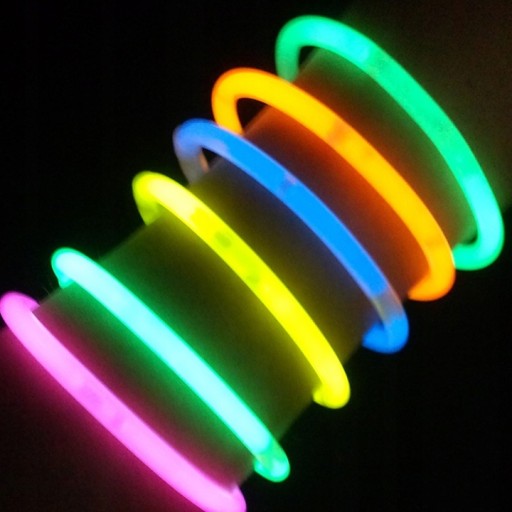 ŽIARIACE PÁSKY Fluorescenčné náramky 5 ks
