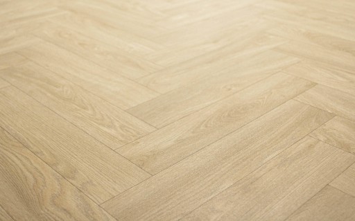 3 m široký BÉŽOVÝ ELASTICKÝ PVC KOBEREC AKO PARKETY RYBIA KOST