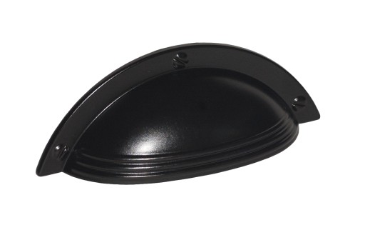 Nábytková úchytka SHELL, MATNÁ ČIERNA