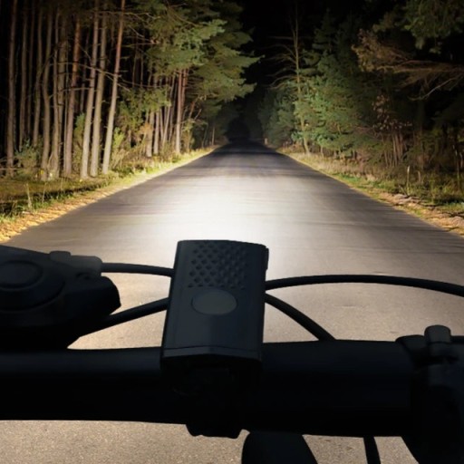 CYKLISTICKÁ LAMPA PREDNÉ ZADNÉ LED SVETLO NA RIADITEĽ BICYKLA JASNÉ VÝKONNÉ USB