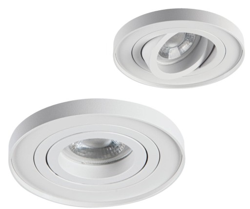 Kanlux LED stropné svietidlo pohyblivé drobné 10W GU10 hliníkové biele