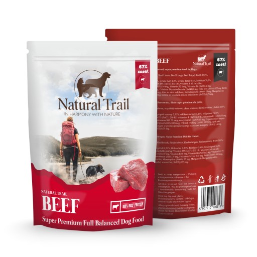 NATURAL TRAIL HOVÄDZIE MÄSO VRECKO 500G