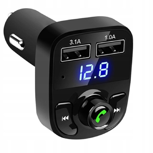 FM TRANSMITTER SD MP3 BLUETOOTH NABÍJAČKA 2xUSB 3.1 1.1 SÚPRAVA TELEFÓNU