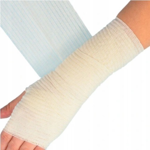 ELASTICKÝ BANDÁŽ Elastický obväz tkaný obväz so sponou 15cmx4m Obrys