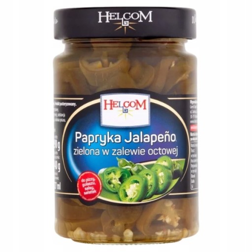 Zelené papriky Helcom Jalapeno v octovej marináde