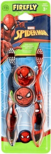 2x SPIDERMAN MANUAL Zubná kefka +3 Soft Cap