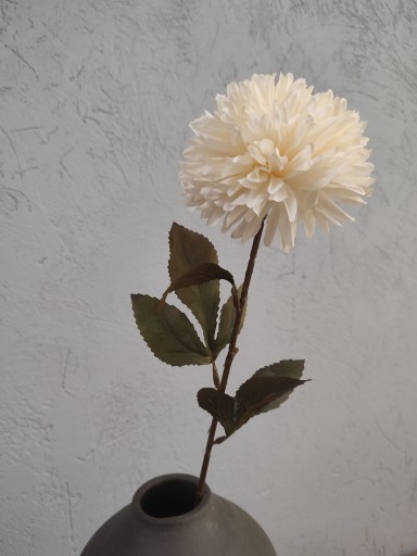 Chryzantéma GARLIC umelý kvet krémová chryzantéma 65 cm