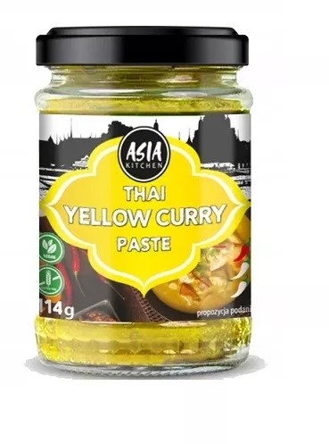 Žltá kari pasta 114g Asia Kitchen