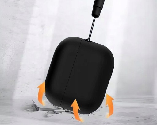 Silikónové puzdro Artnico pre AirPods Pro 2, čierne