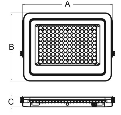 Halogénové LED svetlomet 10W 4000K neutrálne vonkajšie fasádne svietidlo
