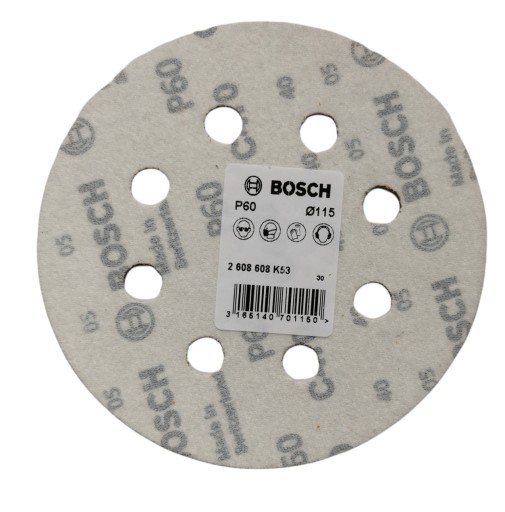 BOSCH kotúč brúsneho papiera na suchý zips 115 mm P60 1 ks