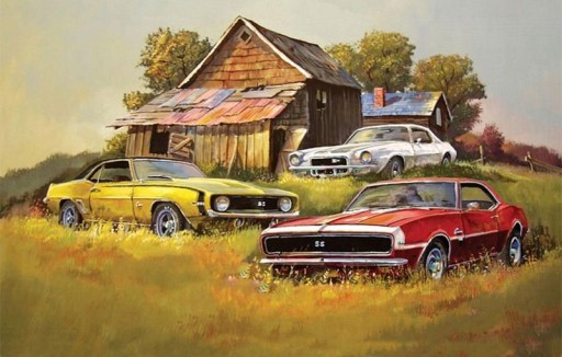 DIAMANTOVÁ MAĽBA Diamantové vyšívanie Cars Mosaic 5D