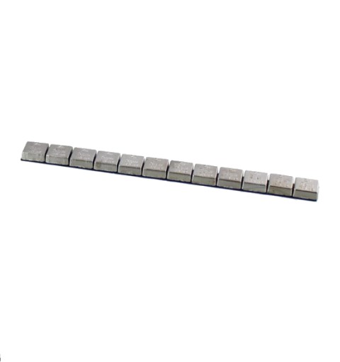 Samolepiace závažia na motorku, zinok, 12x5g, pochrómované