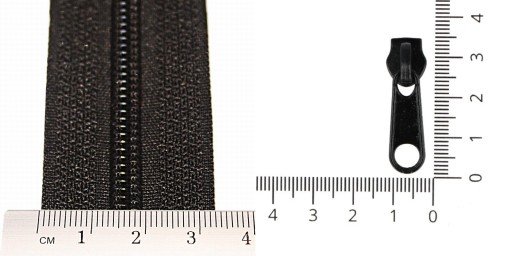 LuxTextil Zips Zips 5mm ŠPIRÁLA + 2 Zips Zipsy 1m ČIERNA