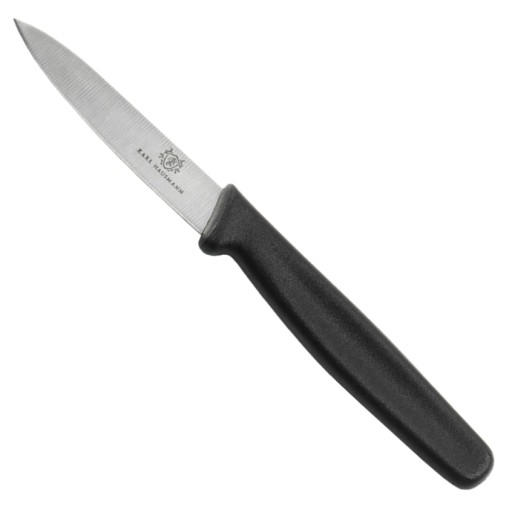 KUCHYŇSKÝ NÔŽ PRIAMY ČIERNY OSTRÝ ČEPEL ÚŽITKOVÉHO NOŽE 8 cm