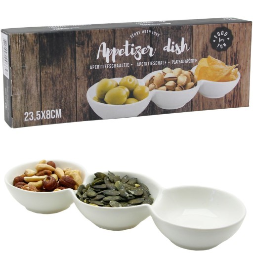 MISKY, 3 PORCELÁNOVÉ NÁDOBKY NA DIP OMÁČKY