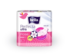 Bella Perfecta, Ultra Rose, Hygienické vložky s krídelkami, 10 kusov