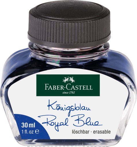 FABER CASTELL atrament do pera 30 ml modrý