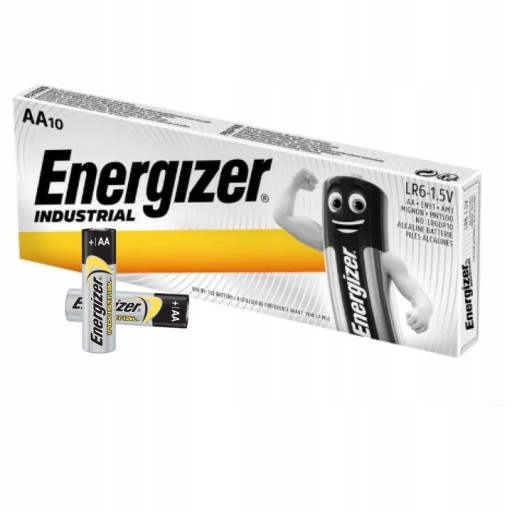 10x VÝKONNÝ ENERGIZER INDUSTRIAL LR6 R6 AA BATÉRIA