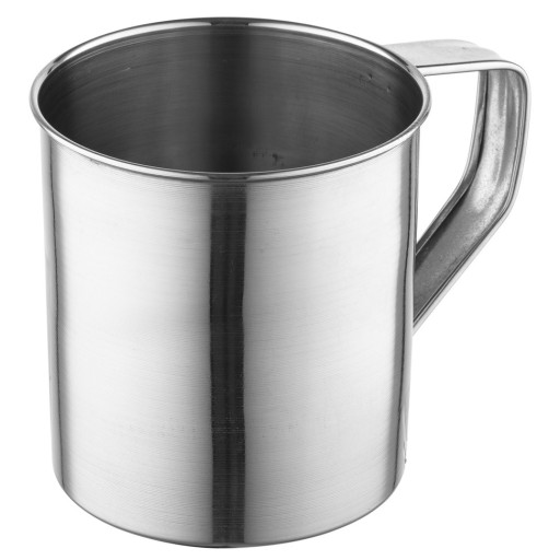 ĽAHKÝ NEREZOVÝ KOVOVÝ HRNČEK NA CAMPING DO KUCHYNE LEO 12CM 1,1L