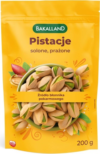 Bakalland pražené slané pistácie 200g, čerstvé, veľké, prírodné, PRÉMIOVÁ KVALITA
