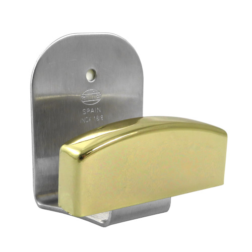 INOX zlatý samolepiaci vešiak na háčik 50x40x37mm
