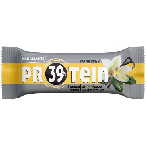 BAKALLAND Vanilková proteínová tyčinka bez cukru 35g