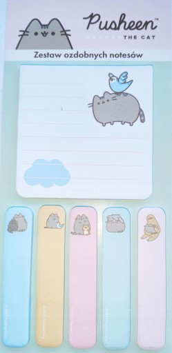 indexovacie záložky zápisník samolepiace poznámky mačka PUSHEEN 180 ks