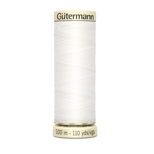 Gutermannove nite 100m, farba 800, biela