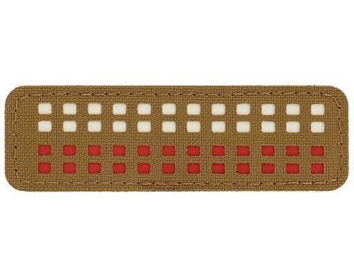 NÁŠIVA NA VELCRO POLISH FLAG MINI Štvorcový LASEROVÝ REZANÝ 25x80 M-TAC COYOTE