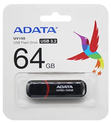 USB flash disk ADATA UV150 64GB čierny USB 3.2