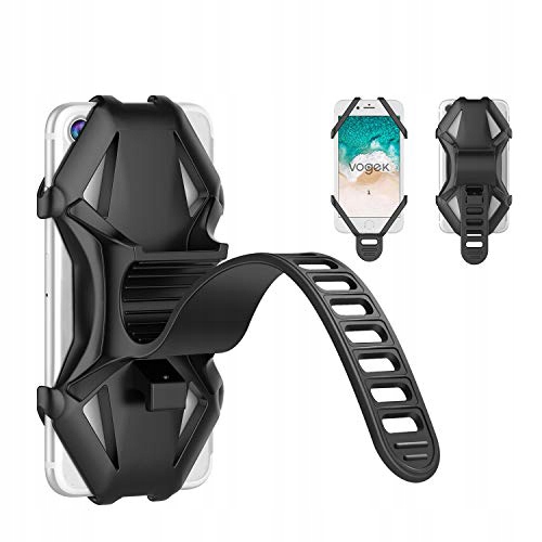 SILNÝ GUMOVÝ DRŽIAK NA BICYKEL PRE TELEFÓN 4-6'' GPS SMARTFÓN SILIKÓNOVÝ MOTOR