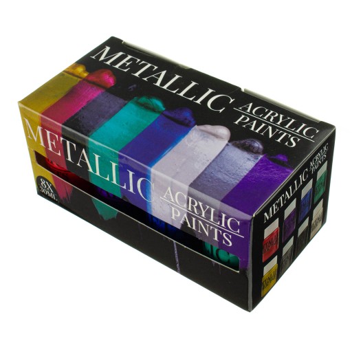 Creative Artist metalické akrylové farby 8 x 30 ml