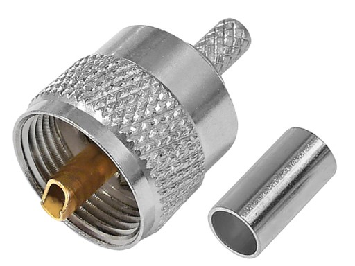 Zástrčka UHF/UC1 50 Ohm nalisovaná na kábli RG-58