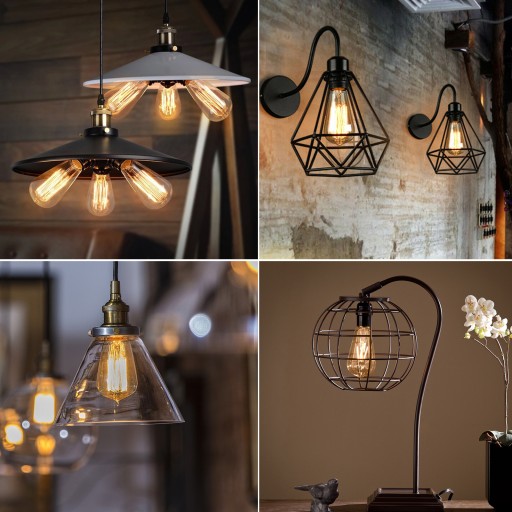 E27 LED žiarovka ST64 4W RETRO medovo žltá jantárová 2200K