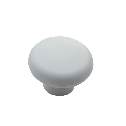 Nábytková kľučka G1 Gombík 34mm Matt White + skrutky