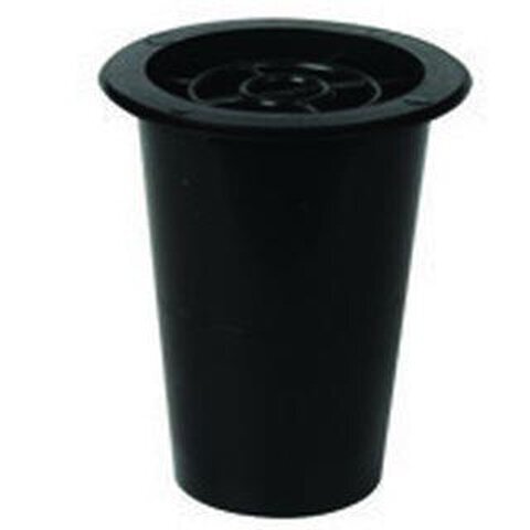 NÍZKA VÁZOVÁ VLOŽKA, ČIERNY PLAST, VÝŠKA 15cm, PRIEMER 9CM, 1 KUS