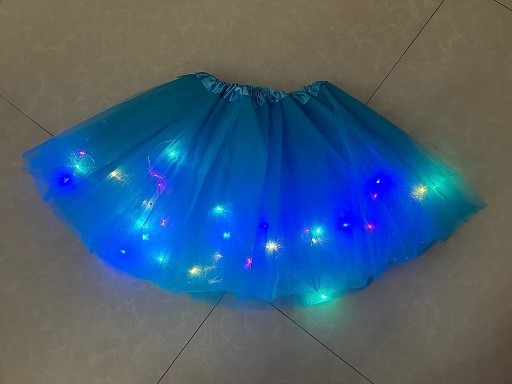 TYLOVÁ SUKŇA pre dievčatá, žiarivá TUTU LED sukňa, farby