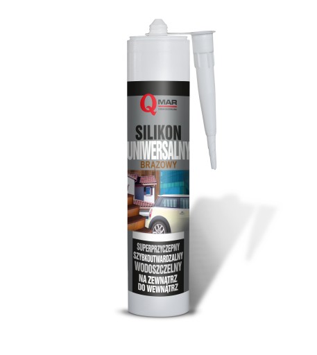 Qmar UNIVERSAL silikón hnedý 300ml