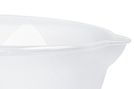 PLASTOVÁ MISKA, oválna, priehľadná, 3l, na kuchynské miešanie s odmerkou