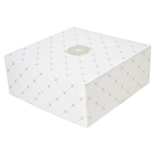 KARTÓNOVÁ KRABIČKA NA PEČENÉ TORTY 21x19x9 CM BIELA 10KS
