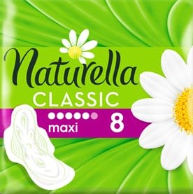 Naturella Classic Maxi okrídlené podložky 8 ks.