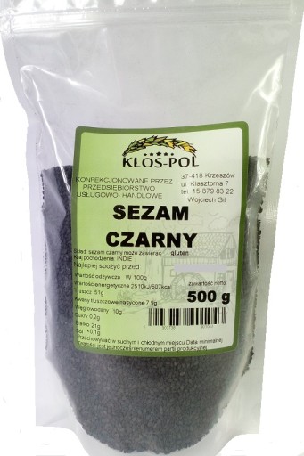 ČIERNY SEZAMOVÝ SEMIENKA 500G SUSHI KŁOS-POL